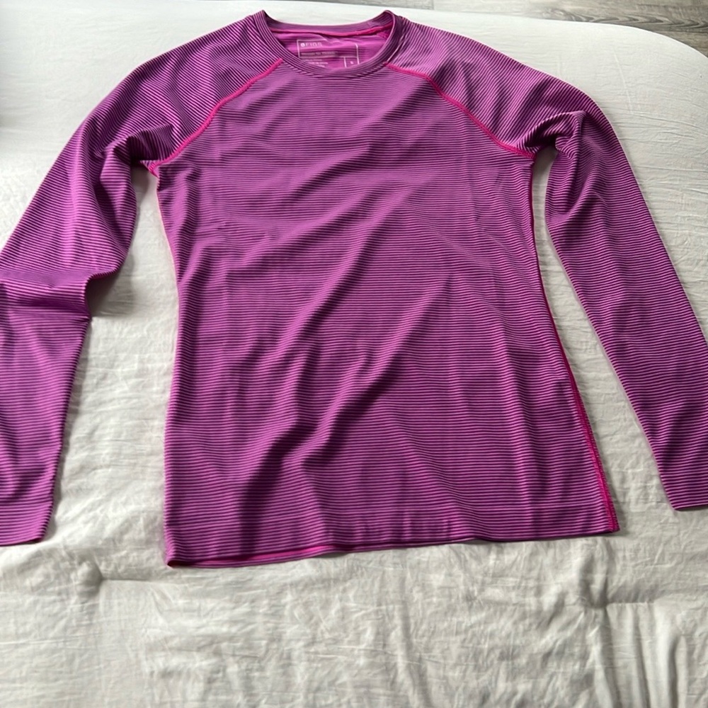 Figs Pink Cloud Striped Underscrub Sz small